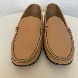 VINTAGE TOD’S GOMMINO DRIVING SHOES NEUTRAL TAN LEATHER SIZE 36.5 EUC RARE!